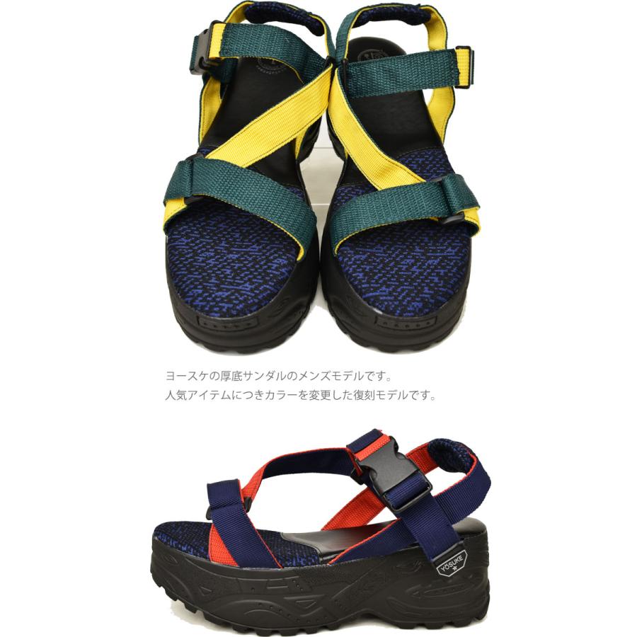 ヨースケ 厚底 サンダル Yosuke 厚底ソール デザイン スポーツサンダル スポサン メンズ Y b 靴のibc 通販 Yahoo ショッピング