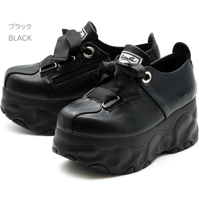 YOSUKE（ヨースケ） スニーカー レディース 厚底 ブラック 黒 厚底