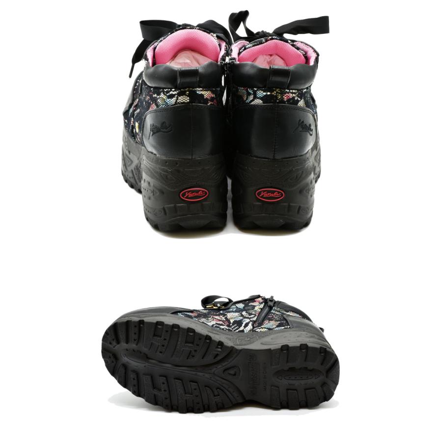 YOSUKE（ヨースケ） スニーカー レディース 厚底 ブラック 黒 厚底