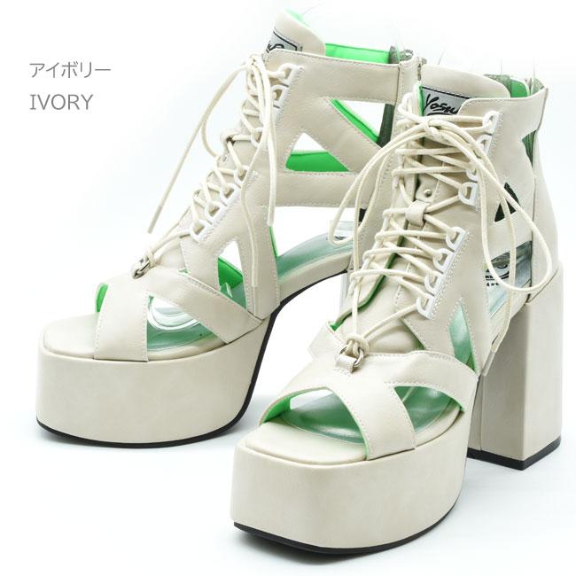 ヨースケ YOSUKE ブーツサンダル 厚底サンダル レースアップ YOSUKE ヨースケ ブーツサンダル 厚底サンダル レースアップ