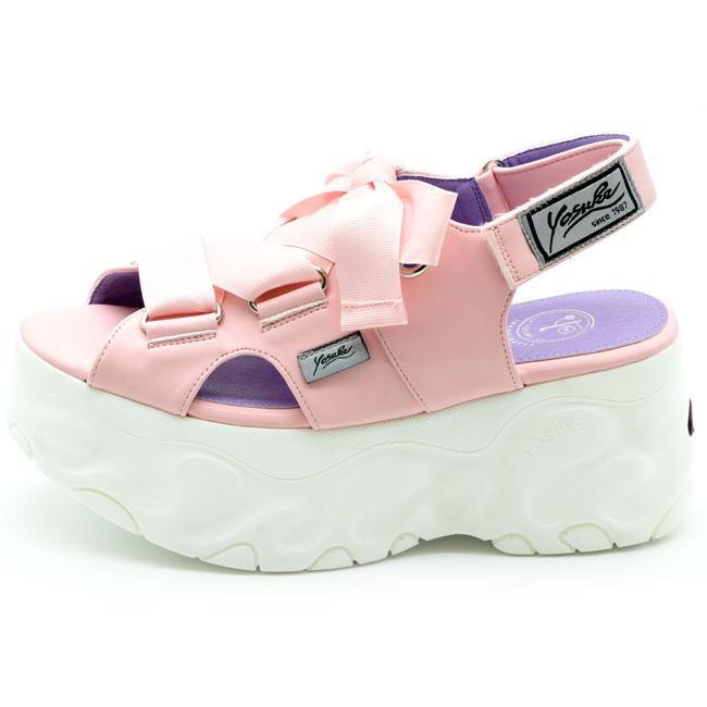 YOSUKE（ヨースケ） 厚底サンダル スポーツサンダル ハイソール レース