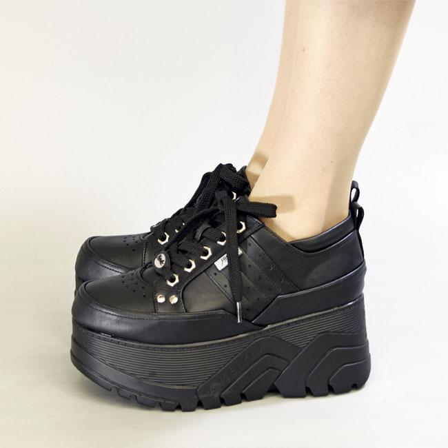YOSUKE（ヨースケ） スニーカー レディース 厚底 ブラック 黒 厚底