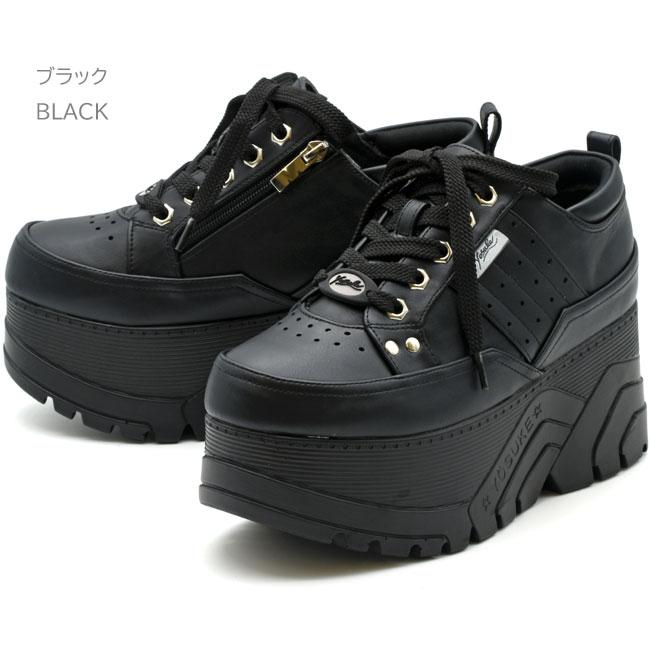 YOSUKE（ヨースケ） スニーカー レディース 厚底 ブラック 黒 厚底