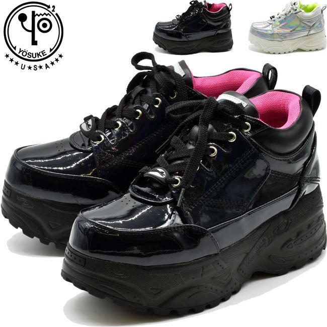 YOSUKE（ヨースケ） 厚底スニーカー ハイソール レースアップ メンズ