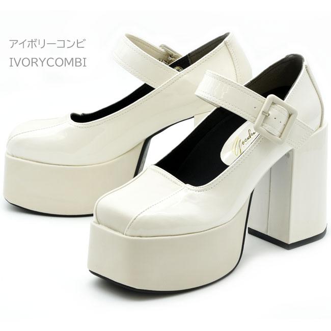 YOSUKE（ヨースケ） 厚底パンプス ストラップパンプス チャンキー