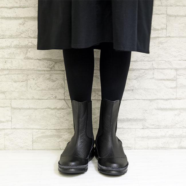 ヨースケ YOSUKE サイドゴアブーツ ショートブーツ 本革 レザー レディース 日本製 ブラック 黒 全3色 22.5cm-25cm 3410117 ブーツ レディース 厚底 ブラック 黒 ヨースケ YOSUKE サイドゴア