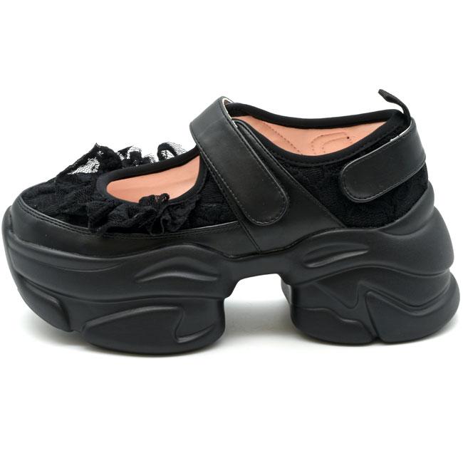 YOSUKE ヨースケ 厚底スニーカー メリージェーン ストラップ