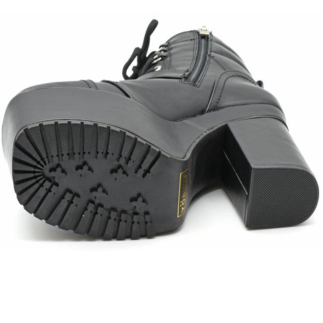 YOSUKE（ヨースケ） レースアップブーツ 厚底ブーツ ショートブーツ