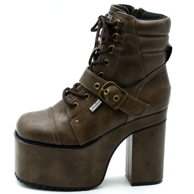 YOSUKE（ヨースケ） レースアップブーツ 厚底ブーツ ショートブーツ