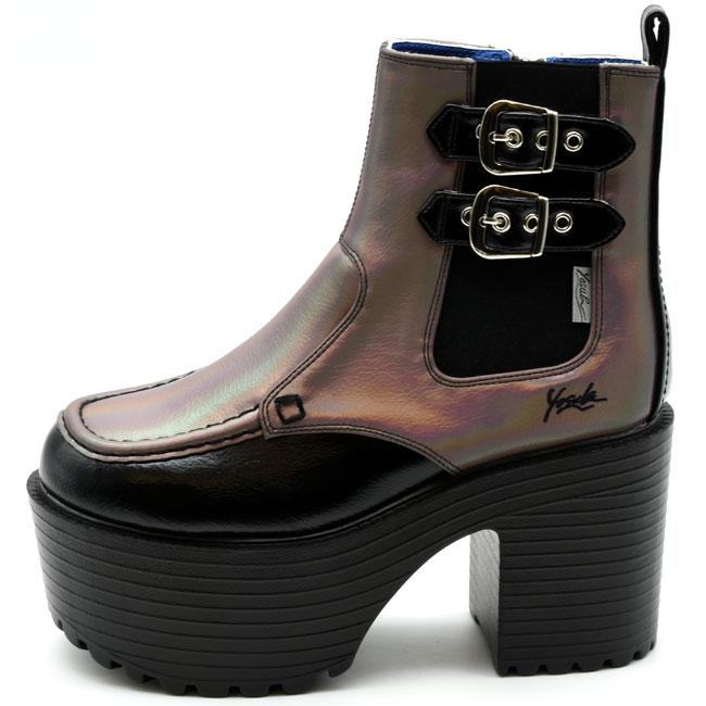 YOSUKE（ヨースケ） 厚底ブーツ サイドゴアブーツ チャンキーヒール