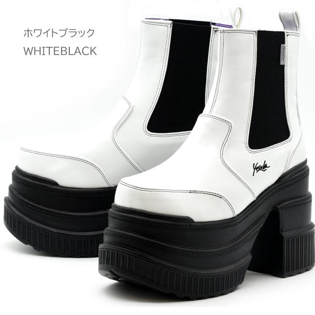YOSUKE ブーツ レディース 厚底 ブラック 黒 ヨースケ 厚底ブーツ