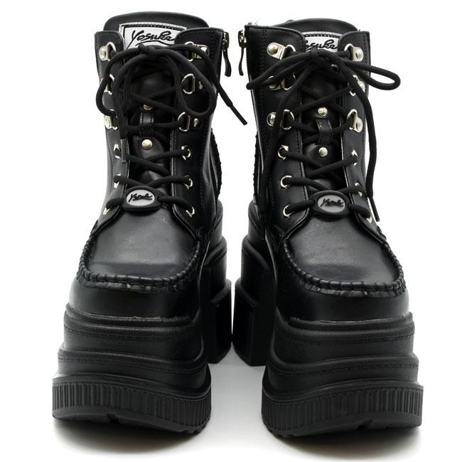 YOSUKE（ヨースケ） スニーカー レディース 厚底 ブラック 黒 厚底