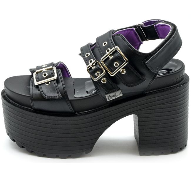 厚底緑黒ストラップサンダル セール】厚底チューブストラップサンダル（サンダル）｜VIVIAN