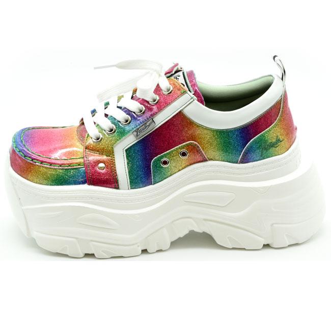 YOSUKE（ヨースケ） 厚底スニーカー レースアップ プラットフォーム