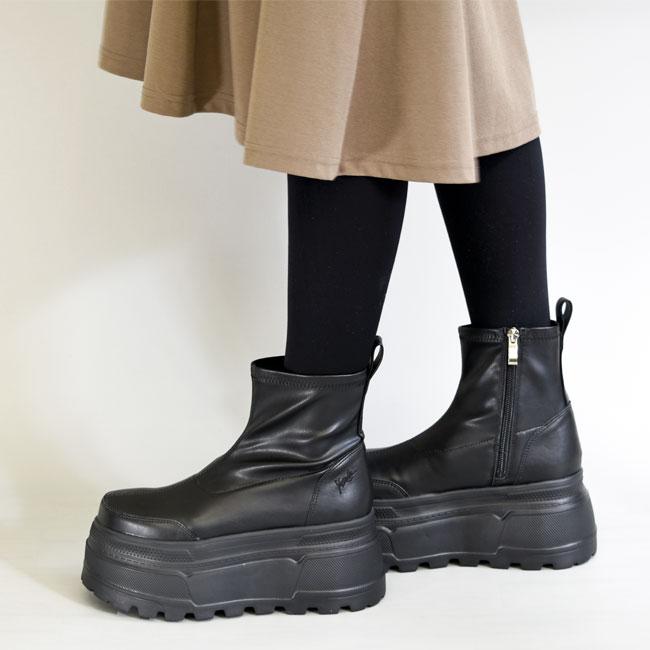 YOSUKE ヨースケ 厚底ブーツ ストレッチブーツ スニーカーブーツ