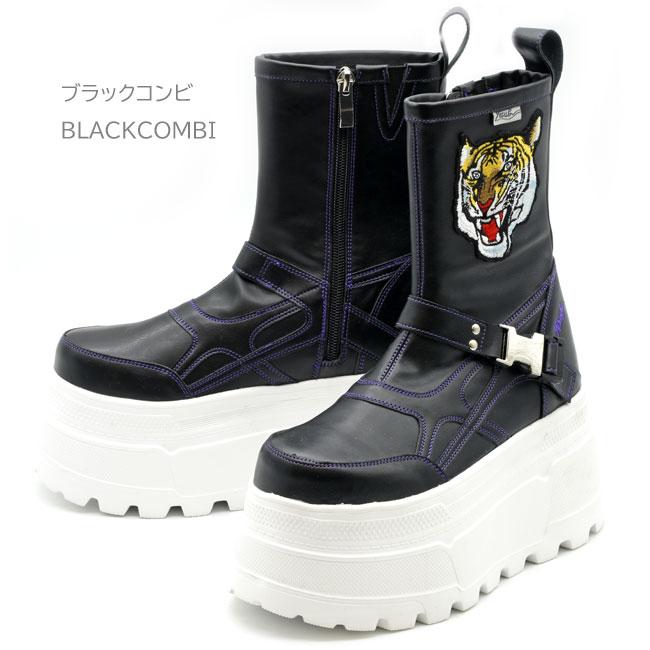 YOSUKE（ヨースケ） ブーツ レディース 厚底 ブラック 黒 スニーカー