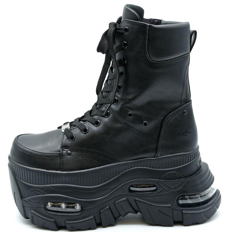 ヨースケ YOSUKE 厚底スニーカー 厚底ブーツ ショートブーツ レースアップブーツ レディース 全4色 S M L LL 黒 4460114 YOSUKE（ヨースケ） ブーツ レディース 黒 厚底スニーカー 厚底ブーツ