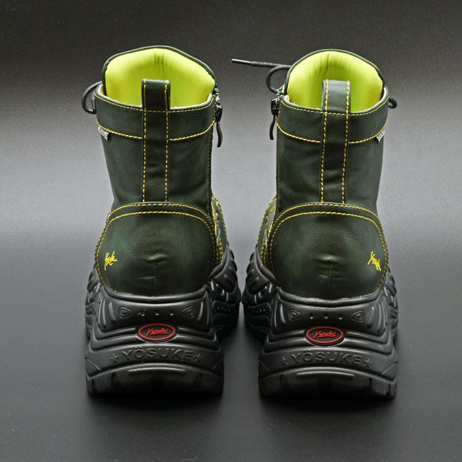 YOSUKE（ヨースケ） 厚底ブーツ スニーカーブーツ レースアップブーツ