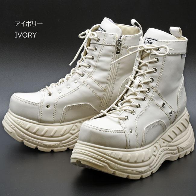 YOSUKE（ヨースケ） 厚底ブーツ スニーカーブーツ レースアップブーツ