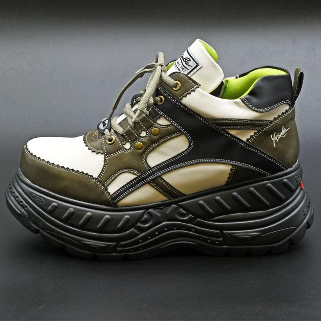 YOSUKE ヨースケ 厚底スニーカー ハイソール レースアップ