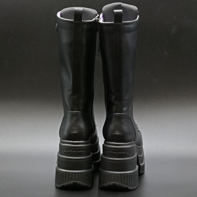 YOSUKE（ヨースケ） メンズ ブーツ スニーカー 厚底 ブラック 黒 厚底