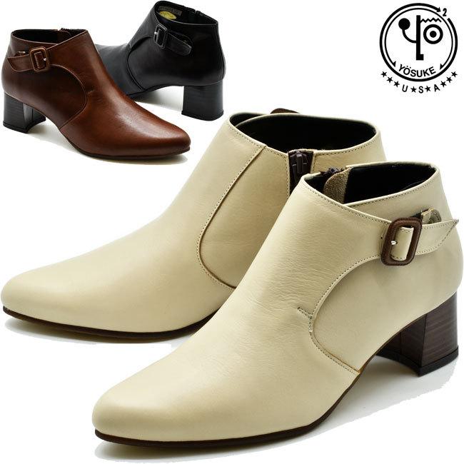 ヨースケ YOSUKE ブーティー ショートブーツ 日本製 本革 レザー レディース 5510075
