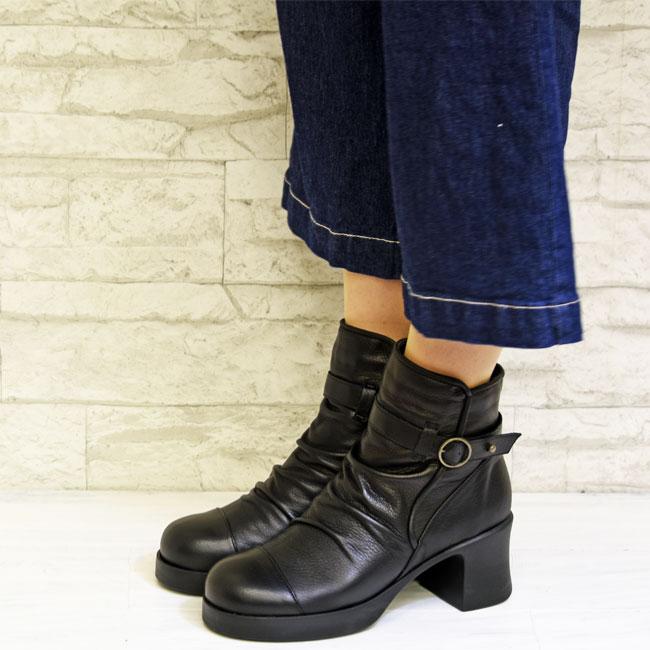 YOSUKE（ヨースケ） 厚底ブーツ ショートブーツ チャンキーヒール 日本