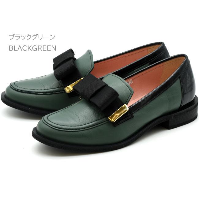 YOSUKE ヨースケ リボンローファー パンプス 本革 レザー