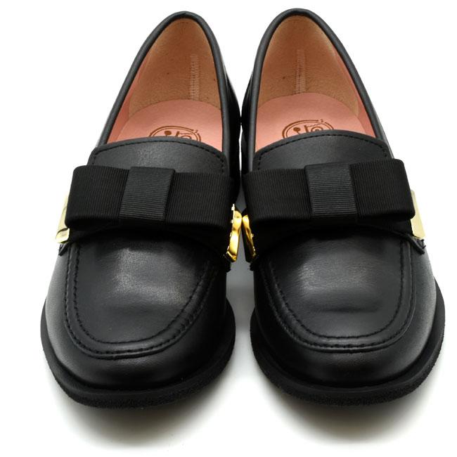 YOSUKE ヨースケ リボンローファー パンプス 本革 レザー