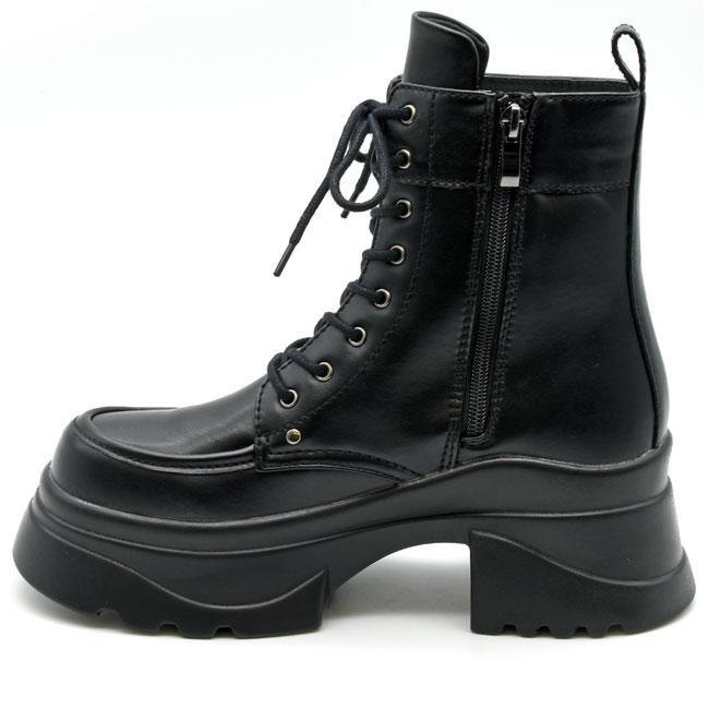 YOSUKE（ヨースケ） ブーツ レディース 厚底 ブラック 黒 厚底ブーツ