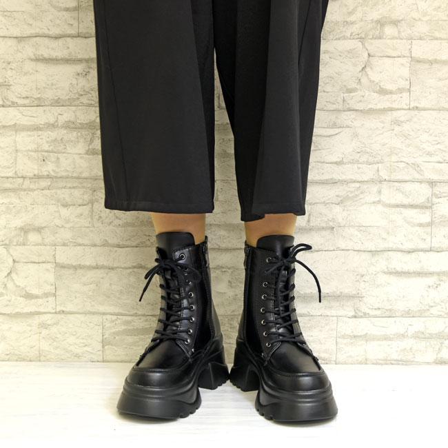 ヨースケ YOSUKE 厚底ブーツ レースアップブーツ スニーカー