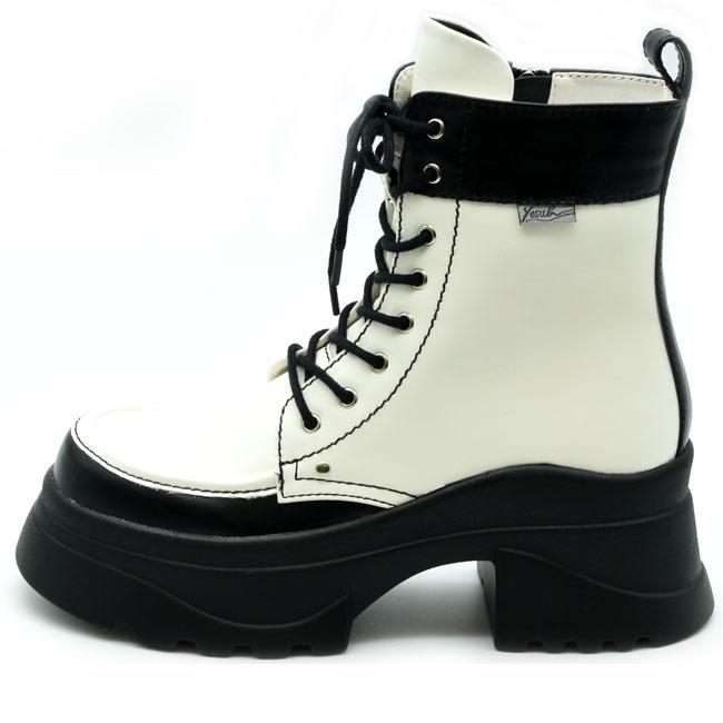 YOSUKE（ヨースケ） ブーツ レディース 厚底 ブラック 黒 厚底ブーツ