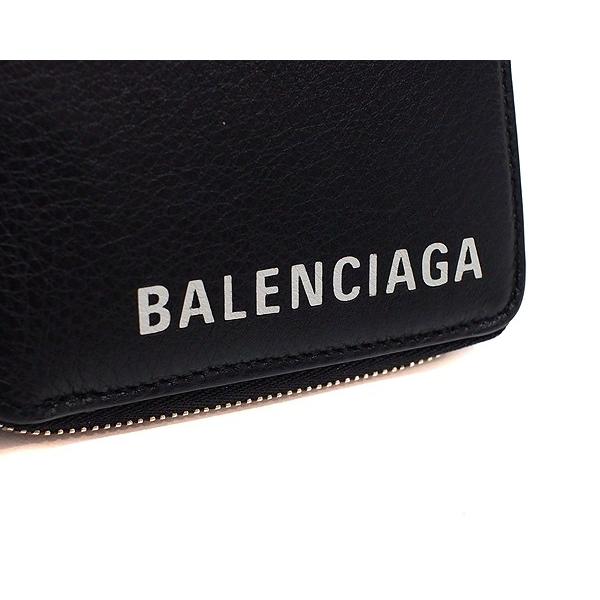 バレンシアガ BALENCIAGA 財布 コンパクト財布 ロゴプリント ラウンド