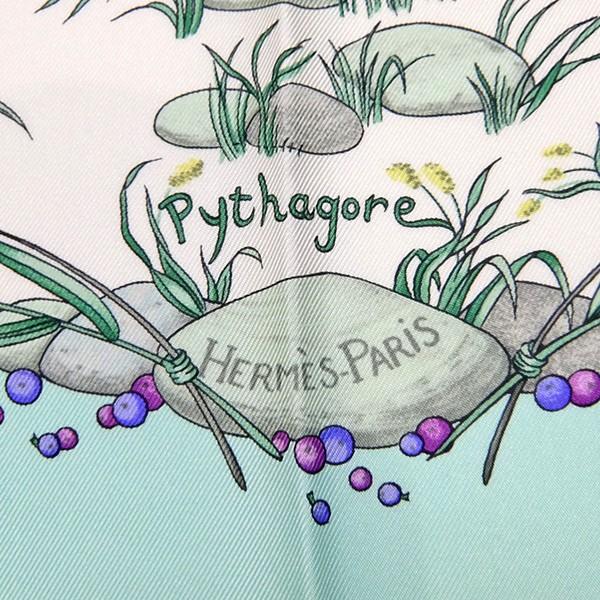 HERMES エルメス スカーフ カレ90 CARRE【Pythagore/ピタゴラス HERMES エルメス スカーフ カレ90 CARRE【Pythagore/ピタゴラス