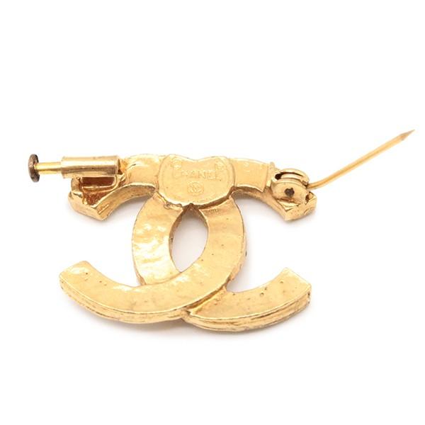CHANEL シャネル ブローチ ココマーク CCマーク ロゴモチーフ ゴールド 