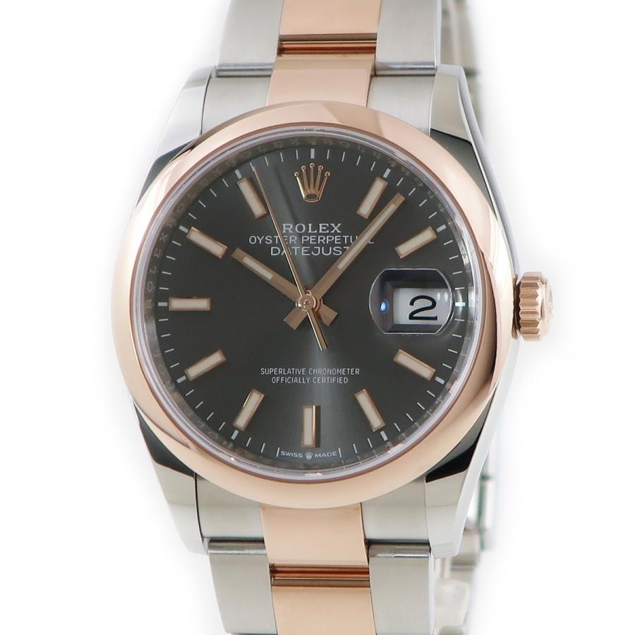 ロレックス ROLEX デイトジャスト 126201 ランダム番 腕時計 K18xSS メンズ エバーローズゴールド グレー ウォッチ コンビ