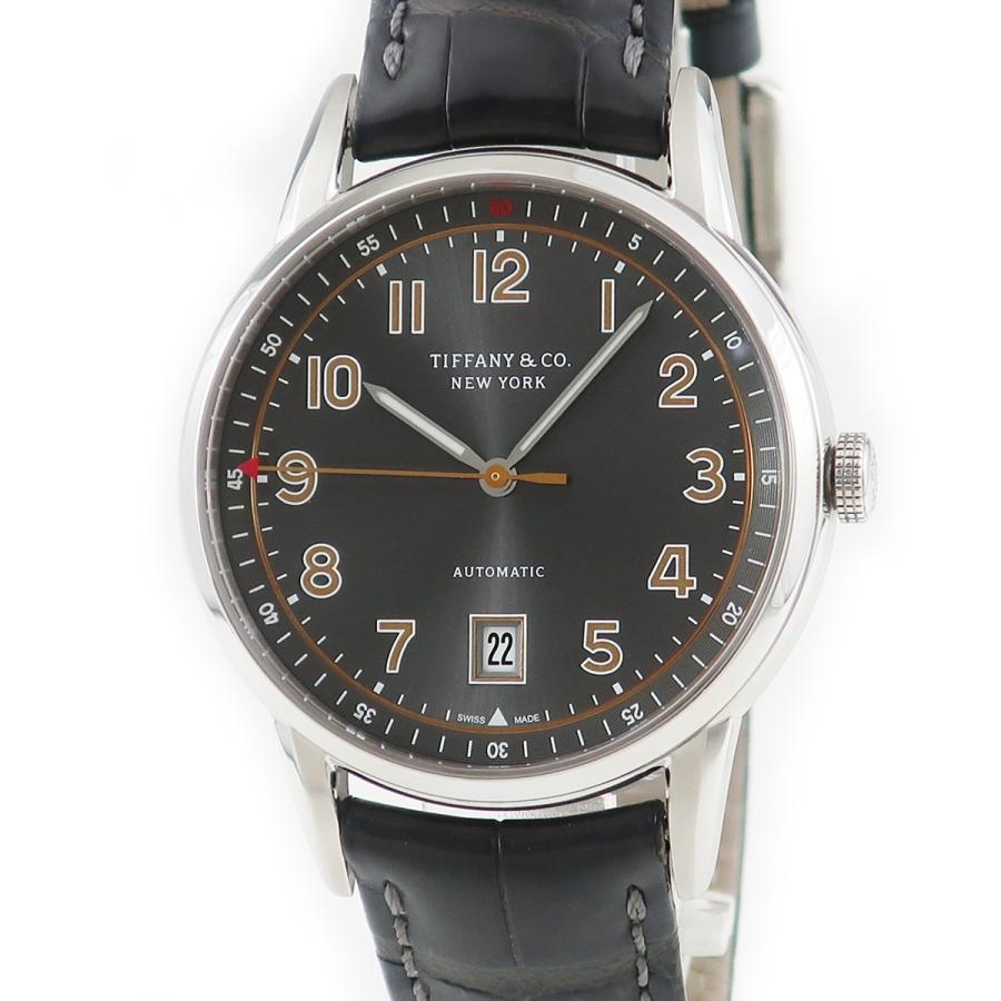 ティファニー Tiffany Co Ct60 自動巻 40mm メンズ 腕時計 ウォッチ シルバーグレー クロコ グレー シースルーバック 中古 1 Houbidou 心斎橋店 通販 Yahoo ショッピング