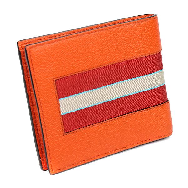 グッチ GUCCI 二つ折り財布 ニューウェブ ロゴ オレンジ レザー グッチ GUCCI 二つ折り財布 ニューウェブ ロゴ オレンジ レザー