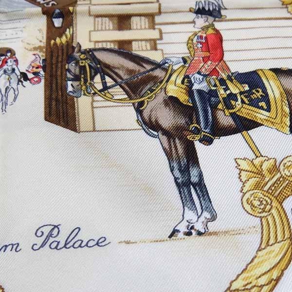 HERMES エルメス カレ90【THE ROYAL MEWS／王室の馬小屋】 スカーフ  