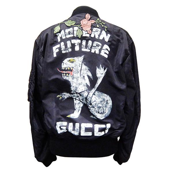 GUCCI グッチ ブルゾン フラワーエンブロイダリー リバーシブル GUCCI グッチ ブルゾン フラワーエンブロイダリー リバーシブル