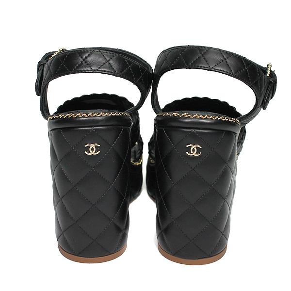 シャネル CHANEL サンダル ウェッジソールチェーンサンダル シャネル CHANEL サンダル ウェッジソールチェーンサンダル