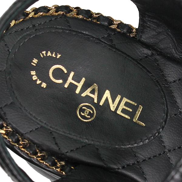 シャネル CHANEL サンダル ウェッジソールチェーンサンダル シャネル CHANEL サンダル ウェッジソールチェーンサンダル