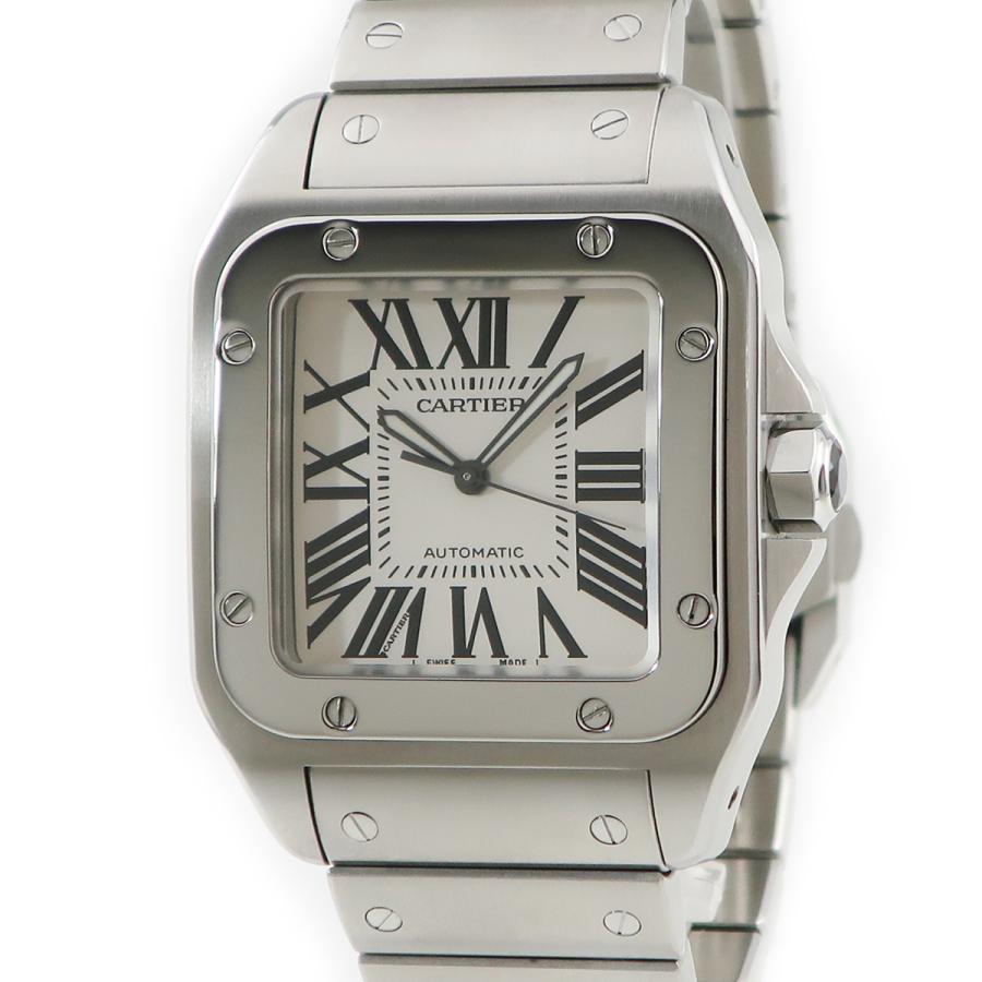 カルティエ Cartier サントス100 Lm W0737g スクエア メンズ 腕時計 自動巻き シルバー 中古 Houbidou 心斎橋店 通販 Yahoo ショッピング
