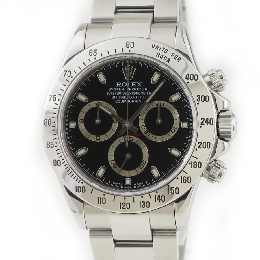 贅沢 コスモグラフ Rolex ロレックス 黒 セレブ 高級 上品 シック ビジネス 防水 スポーツ 紳士 中古 デイトナ 中古 ブラック 自動巻き 腕時計 メンズ Oh済 Y番 1165 メンズ腕時計