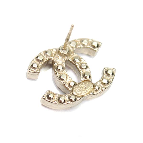 CHANEL シャネル ピアス ミニパール・ピンクラインストーン ココ