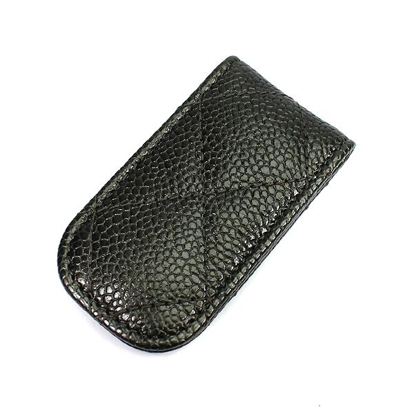 キャビアスキン シャネル CHANEL マネークリップ マトラッセ キャビアスキン シャネル CHANEL マネークリップ マトラッセ