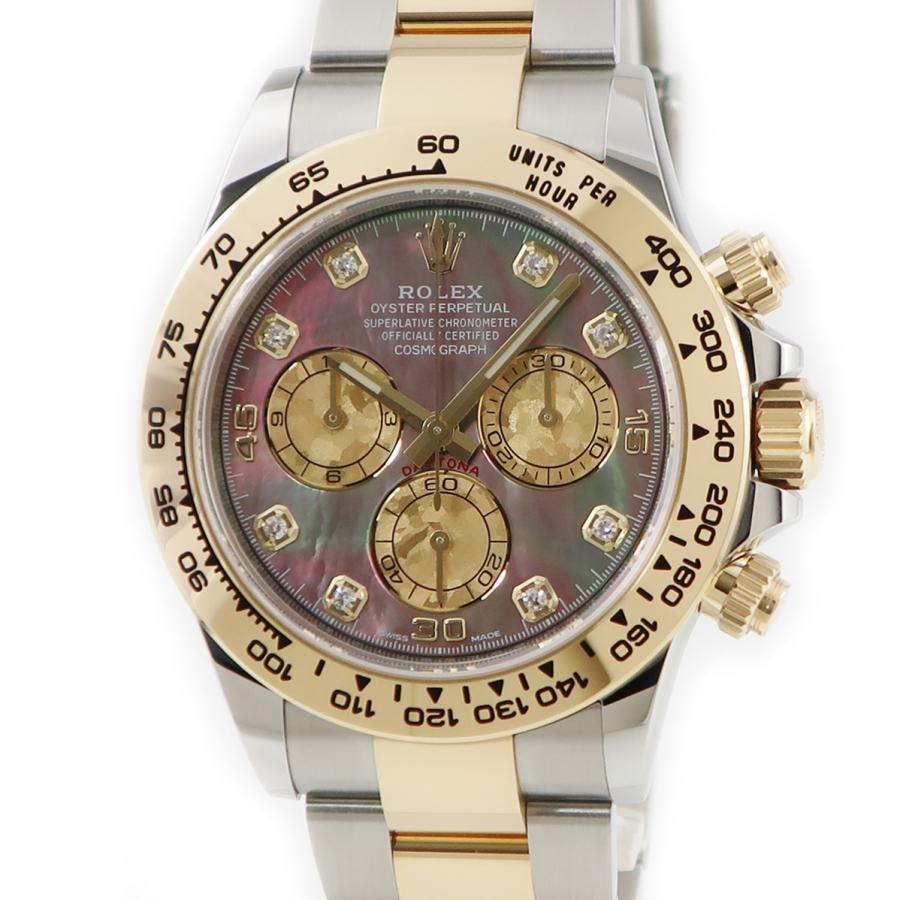 数量限定 Rolex ロレックス コンビ セレブ 高級 上品 ダイア 金 750 イエローゴールド 新品 デイトナ 中古 ブラックシェル 自動巻き 腕時計 メンズ ブラックシェル K18ygxss製 純正ダイヤ ランダム番 未使用 ng メンズ腕時計