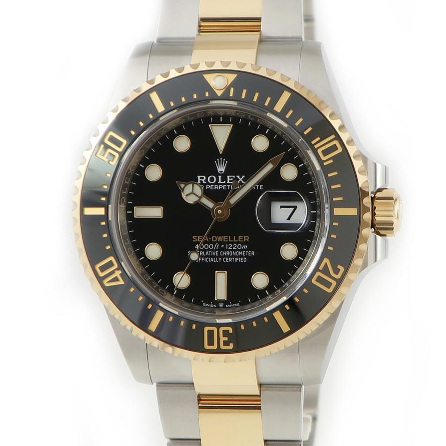 爆売り 紳士 新品 イエローゴールド 中古 ブラック 自動巻き 腕時計 メンズ K18ygxss製 ランダム番 未使用 シードゥエラー Rolex ロレックス コンビ ダイバー 高級 上品 金 750 メンズ腕時計