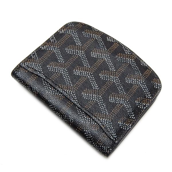 ゴヤール GOYARD コインケース 小銭入れ ヘリンボーン ブラック PVC 