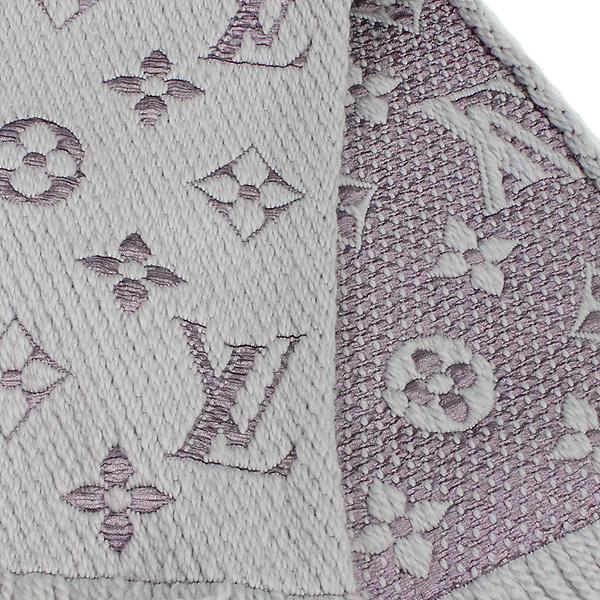 LOUIS VUITTON/エシャルプ ロゴマニアデュオ/グリペルル×ライラック